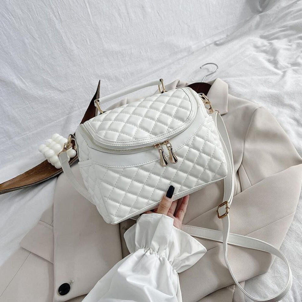 (white) Fashion Crossbody Bags For Women  New Soft  Leather Luxury Designer Handbag Casual Bucket Bag Ladies Purses And Handbags