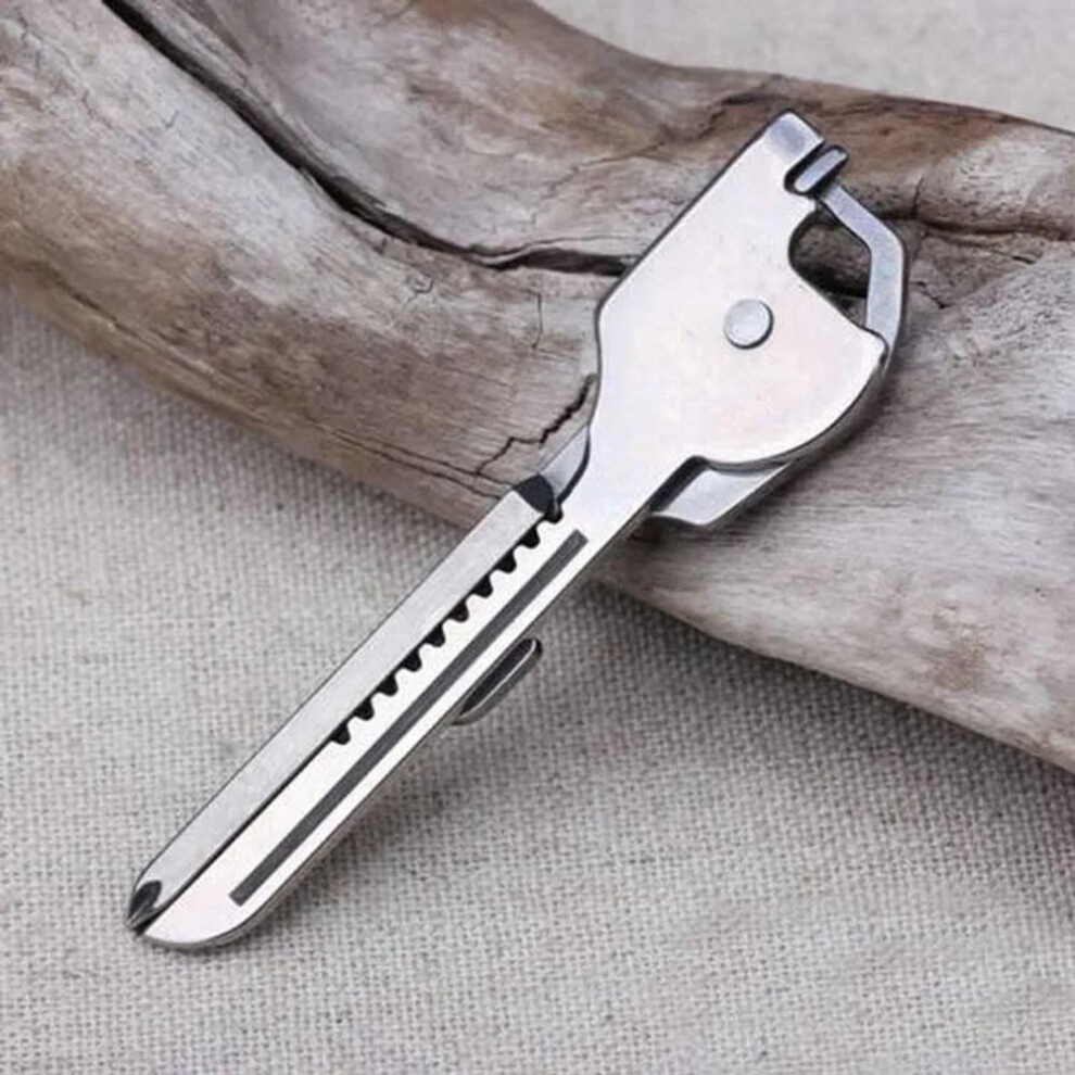 Multifunctional Portable Stainless Steel Pocket Mini Key Gear Multi Tool Keychain Bottle Opener Wrench Screwdriver Outdoor Tool