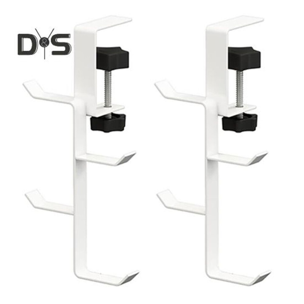 (white, A) 2pcs Fireplace Stocking Hooks Garland Hangers Strong Load-bearing Rustproof Adjustable Heavy Duty Stocking Holders
