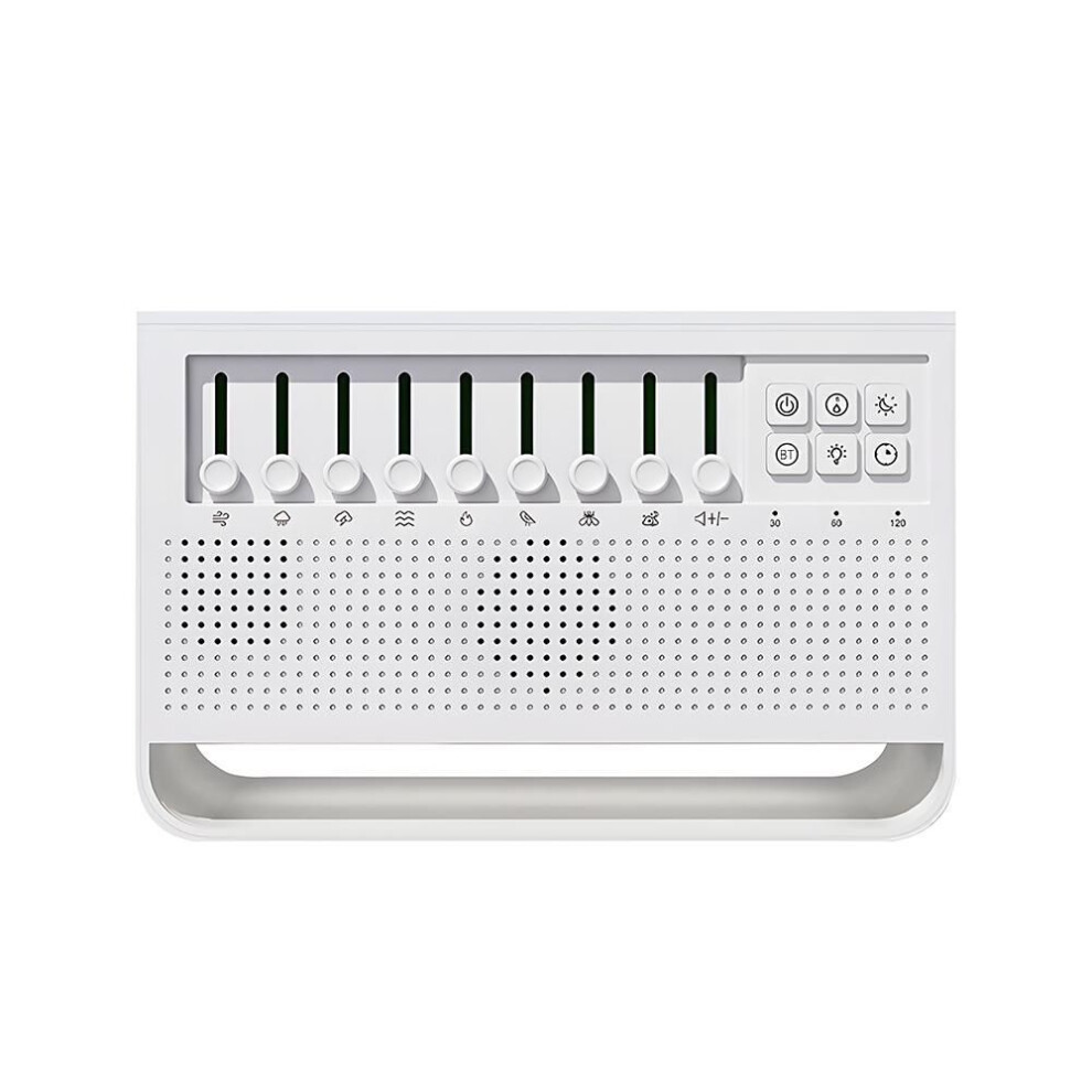 3in1 Flame Air Diffuser Humidifier Ultrasonic Aromatherapy 8 White Noise Combination & Bluetooth Music Player Fragrance Diffuse