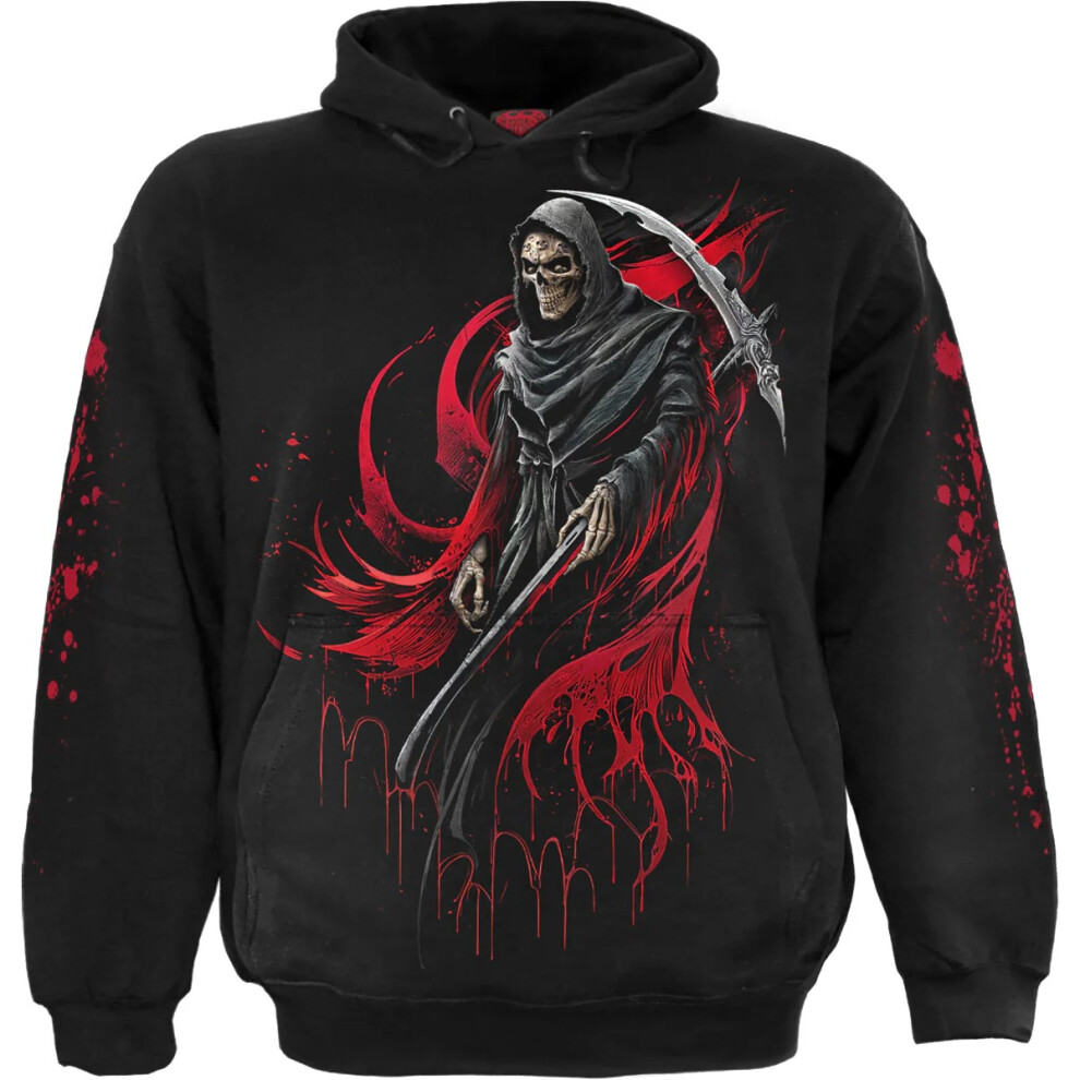 Spiral Direct Men's Black Unisex Adult Screaming Death Hoodie