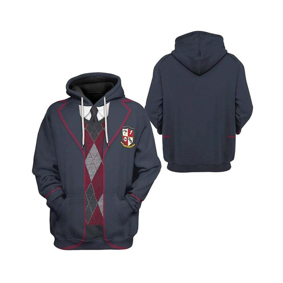 (NavyBlue,S)Déguisement The Umbrella Academy sweat à capuche manteau pull sweat à capuche hauts