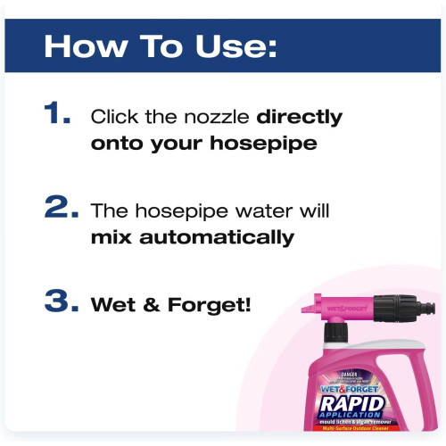 Wet & Forget Wet & Forget All Surface Rapid Application Mould ,Lichen & Algae Remover 2L 2