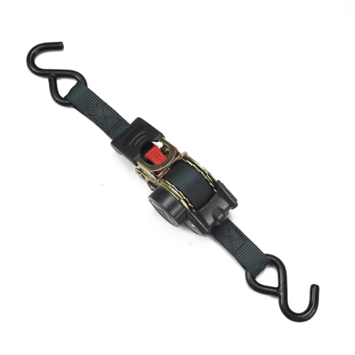 Universal Tools Tie Down Belts with Automatic Rollup Auto Retractable Easy to Carry Ratchet Starp S-Hooks 2