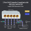 Επαναλήπτης διακόπτη δικτύου 5 θυρών 1000Mbps POE Extender Υποστήριξη IEEE802.3af/At/Bt 100m για NVR IPC 5