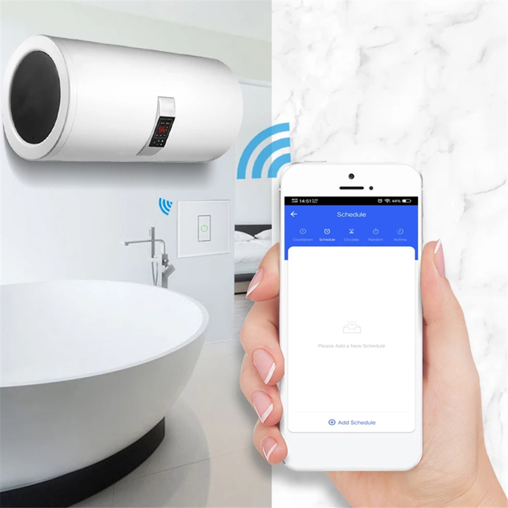 Interrupteur de chaudière Smart Life WiFi 20 A, disjoncteur haute puissance pour éclairage, chauffe-eau, climatisation, fonctionne avec Alexa Home