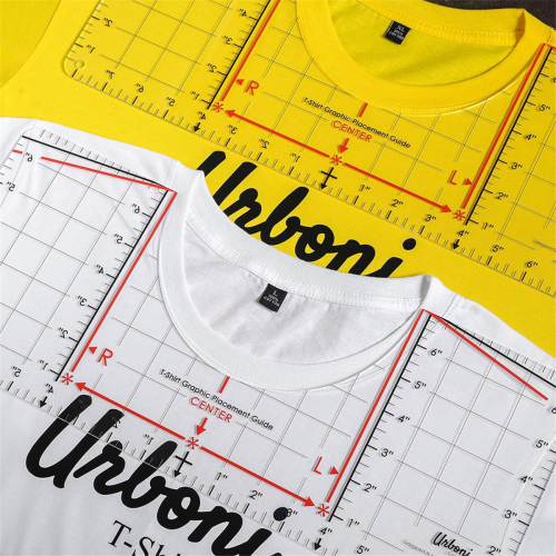 Shirt Ruler Guide for Vinyl Alignment and Centering , Tool Neckline Measuring Tape 2