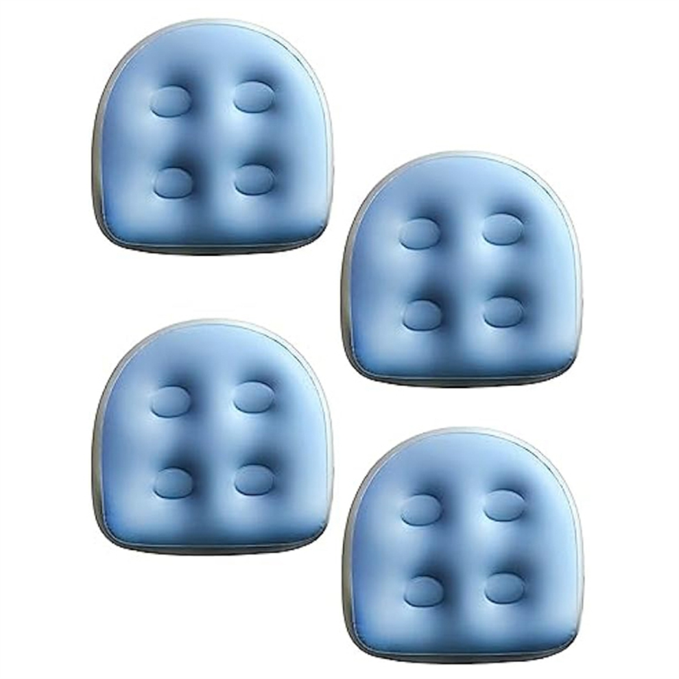 4Pcs Spa and Hot Tub Booster,Pool Bathtub Seat Inflatable Cushion,Spa Waterproof Back Pad,Soft Cushion Massage Mat