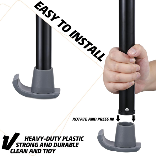 8 τεμάχια Walker Ski Glides Βαρέως Τύπου Σκι Coaster Πλαστικά Ανταλλακτικά Αξεσουάρ Fit Feet 2