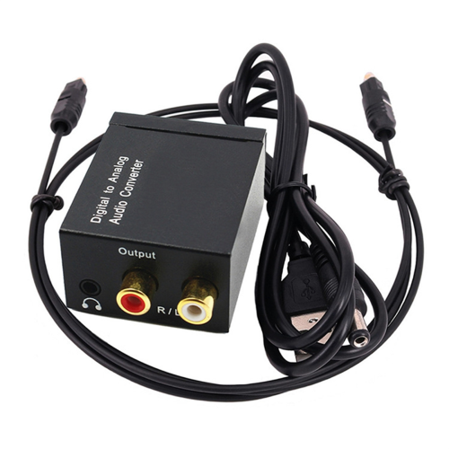 Digital Audio Decoder 3.5mm Jack Coaxial Optical Fiber to Analog Converter SPDIF Amplifier