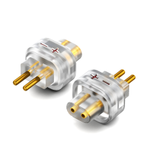 Adaptador de fone de ouvido 2 peças fêmea para 0,78 2 pinos macho, fones de ouvido para shuoer maestro/cantor/solista/ej07/fita pro b