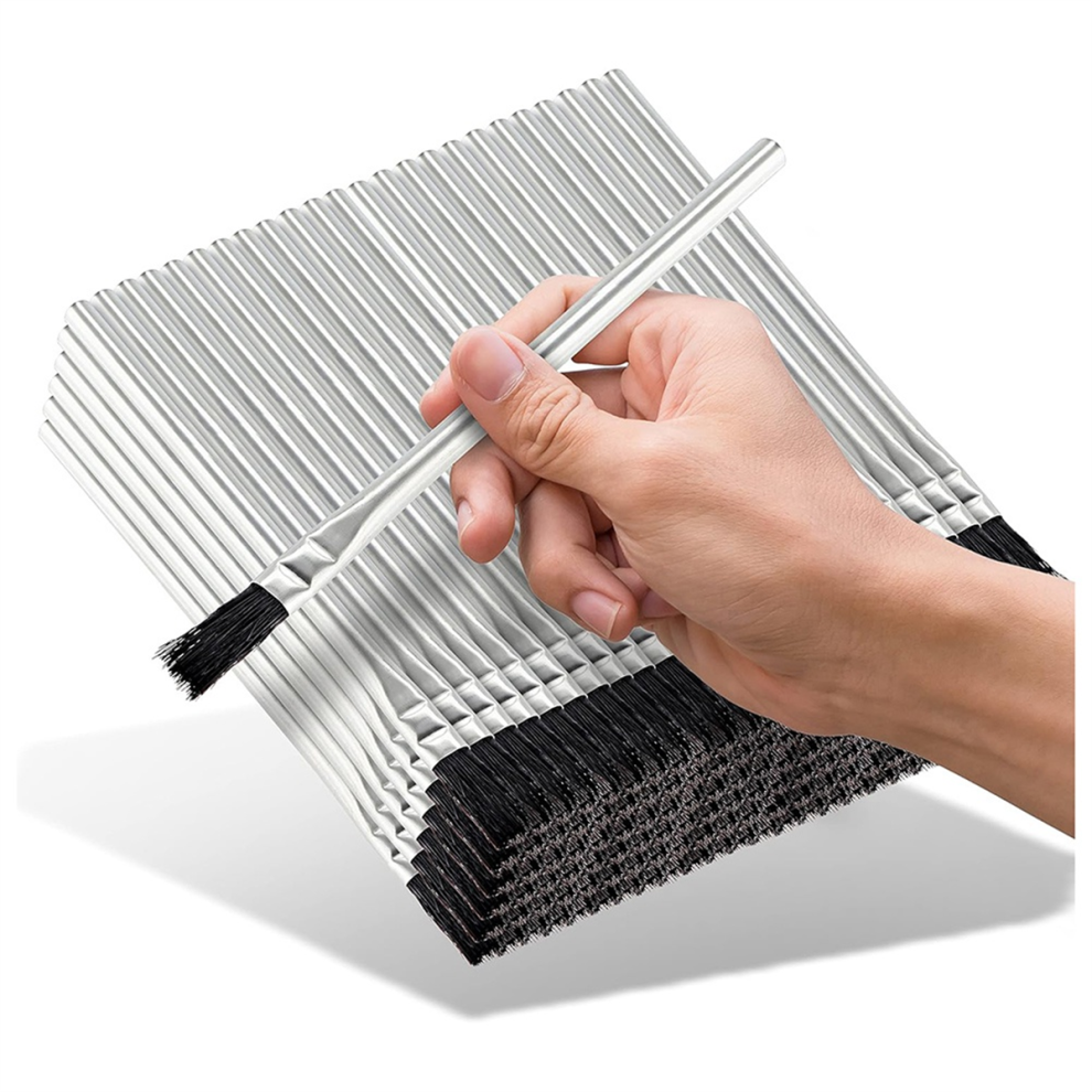 Pennelli Acidi - Confezione Da 144 Pennelli In Crine Di Cavallo Da 3/8 Di Pollice, Ideali Per Lavori Artigianali, Saldatura, Casa, Scuola O Negozio