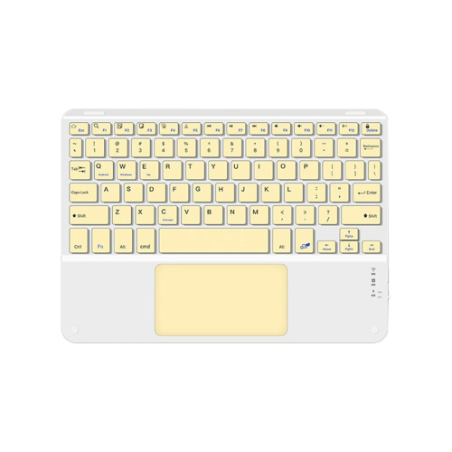 Πληκτρολόγιο Bluetooth με touchpad 10 ιντσών, συμβατό με iPadOS, Android και IOS, Αγγλικό κίτρινο 2