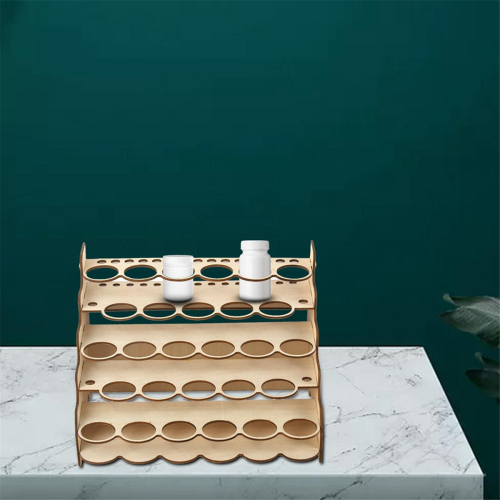 Model Paint Organizer Simple Multi-Layer Delicate Convenient Paints Holder DIY Pigments Shelf with Multiple Slots B 2