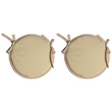 Round Chair Seat Pads, 2 Pcs Circular Waterproof Cushions for Indoor Outdoor Garden Dining Office Coffee Shop B