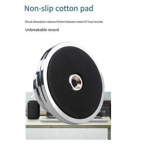 Stabilisateur De Disque Vinyle Alnicov – Poids 278 G – Coussin Souple – Pour Platines Courroie Ou Direct Drive