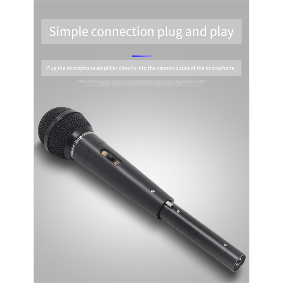 Preamplificador De MicróFono DináMico PortáTil Con ReduccióN De Ruido Para Conciertos, Rojo, Azul Y Negro.-image