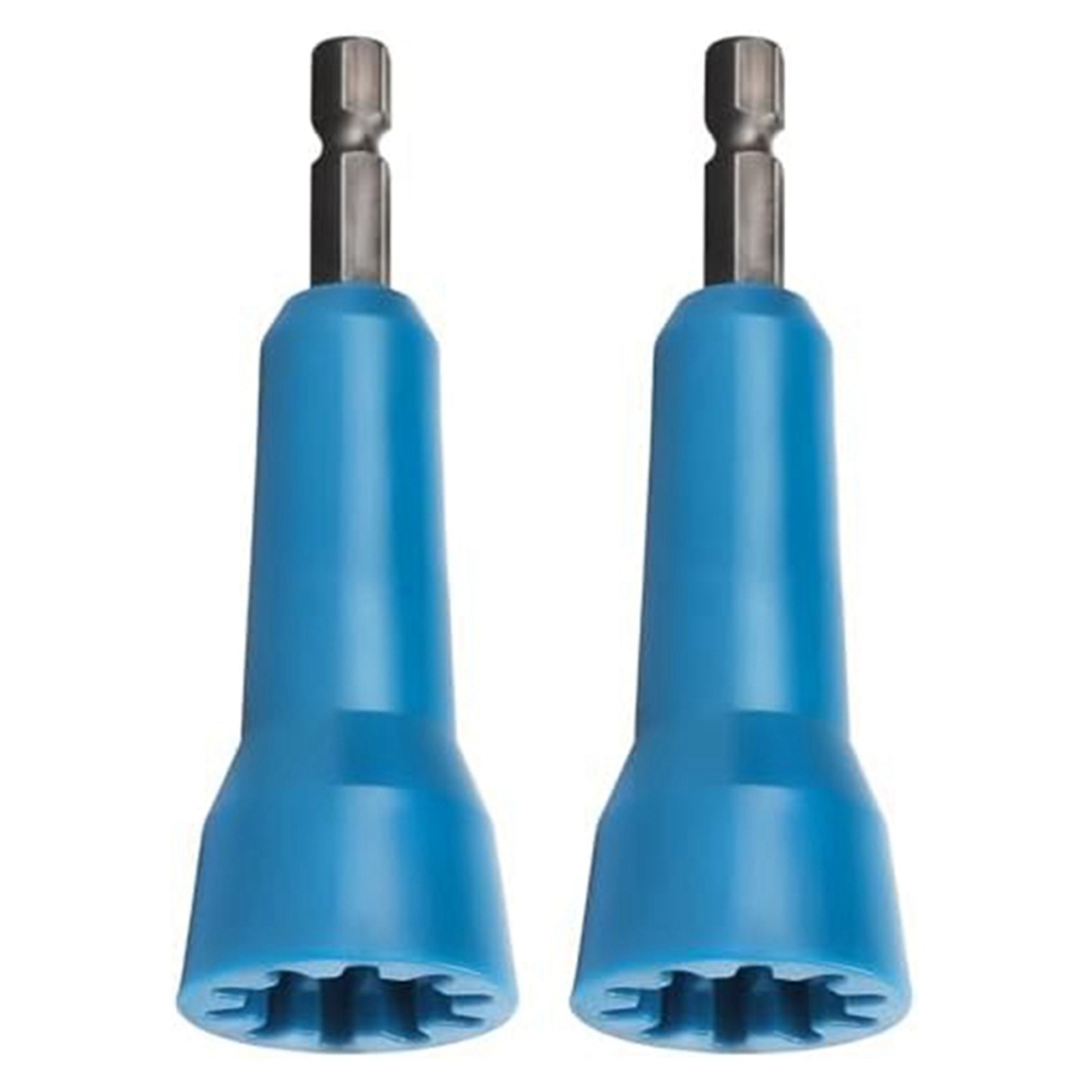Wire Twister,Wire Twisting Tool, Twister,-Twist Connector Socket With 1/4 Inch Chuck,2 Pack,(Blue) 4853482266244