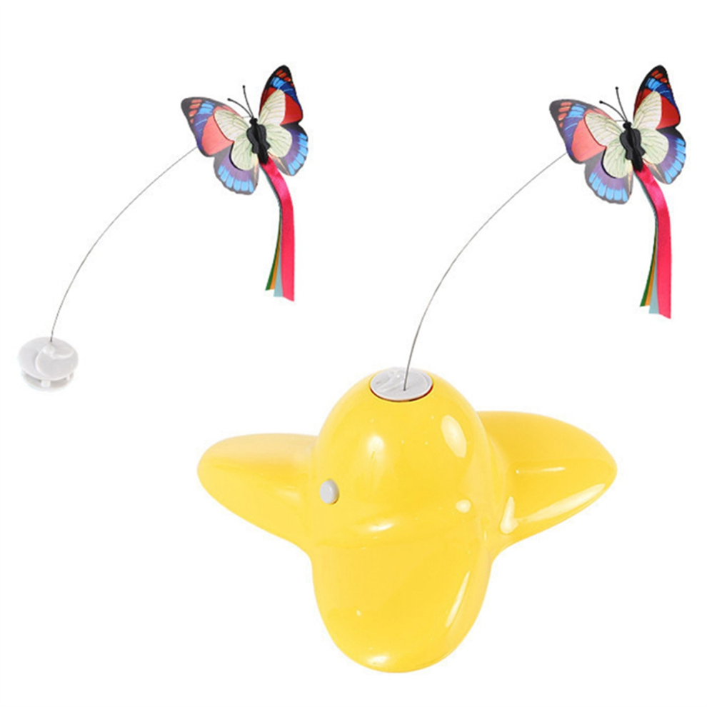 Un papillon rotatif activé par le mouvement, un jouet amusant et interactif intelligent, un jouet puzzle automatique pour chat