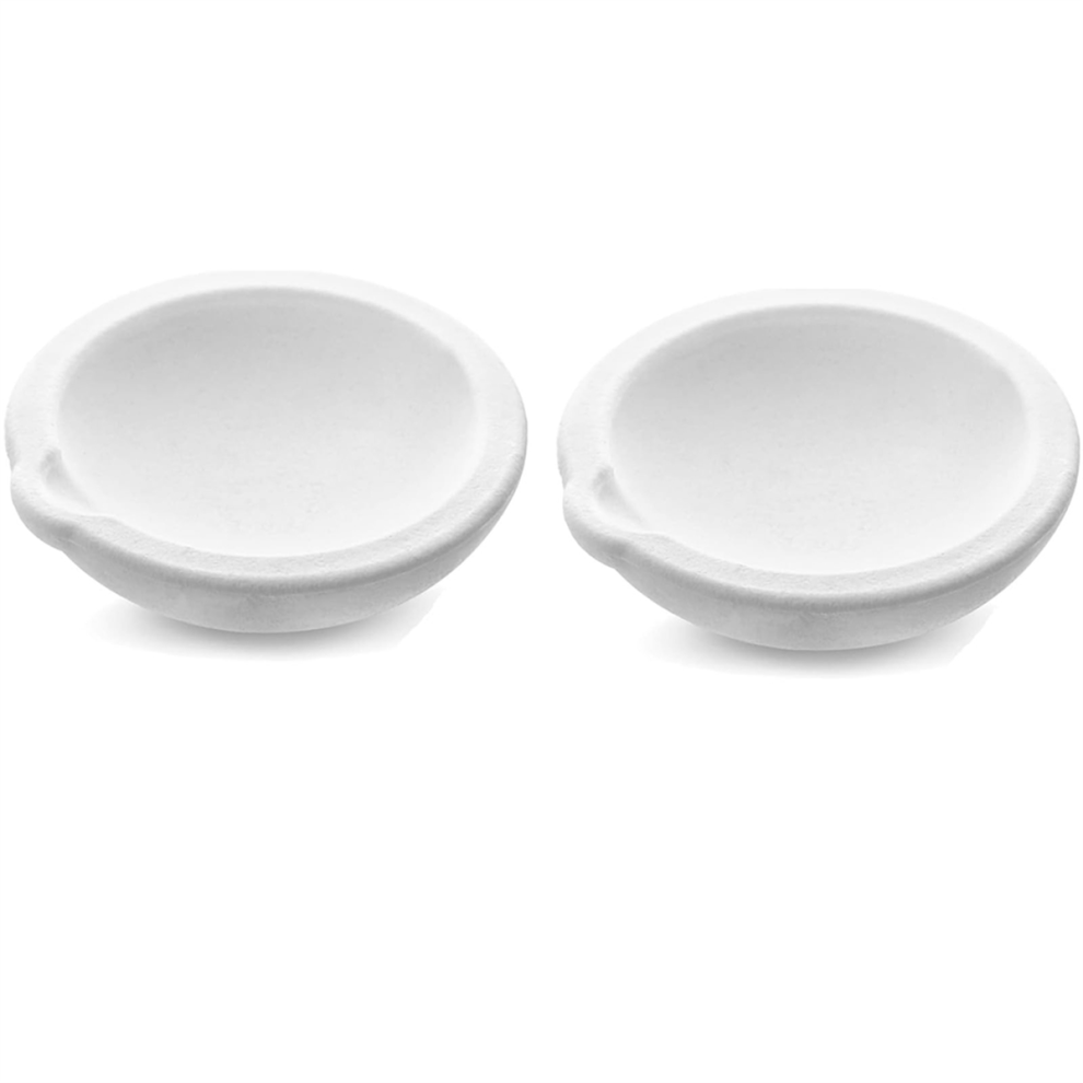 Crogiolo In Quarzo Ceramico, Ciotola, Piatto, Tazza, Forno Di Fusione, Fusione, Raffinazione, Oro, Argento (2 Pezzi, 500 G)-image
