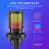 Gaming RGB Microphone, USB PC Mic for Streaming, Podcasts, Recording, Condenser Computer Desktop on // 5