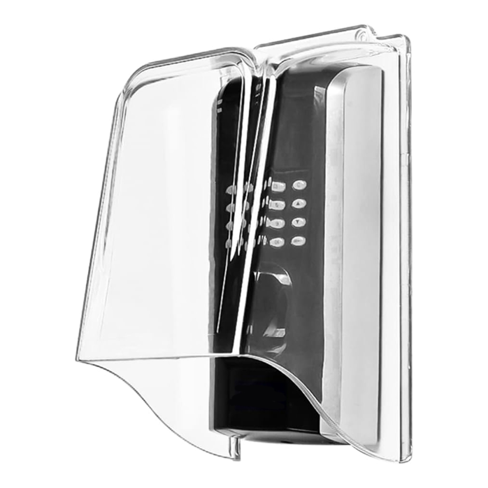 Pc Plastic Lengthen Doorbell Rain Cover,Transparent Waterproof Cover Weatherproof Protector Attachment 4853482269696