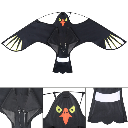 Bird Repeller Kite Simulation Eagle Flash Reflective Wind Pigeon for Backyard Lawn Farm Garden,1.2m 2