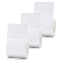 3 rollen wit etikettenpapier 50x30mm compatibel met B1 B21 B3S Maker waterdicht, zelfklevend