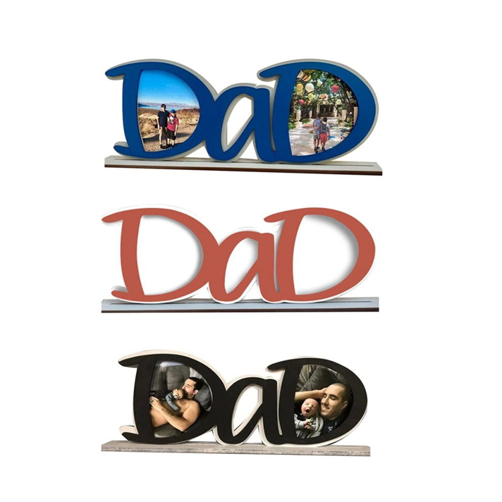 Vatertags-Fotorahmen, Buchstabenform, Bilderrahmen FüR Die Anzeige Der Vaterfamilie Auf Dem Tisch, Geschenk FüR VäTer, B-image