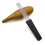 Guiro Instrument Fish Shaped Sand Drum Percussion with 1 Scraper Musical Training Tool Style A 7