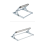 Foldable Stainless Steel Stand Adjustable Cutting Machine Material Support Frame for Workbench Lift,B 8