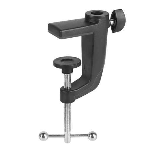 Acessórios para suporte de microfone cantilever, clipe de base de alumínio espesso
