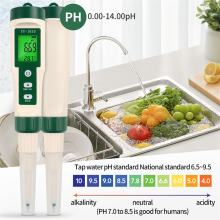 Professional Food PH Meter High Accuracy Sensor Temp Acidity Tester for Brewing Cheese Meat Canning Dough Soil