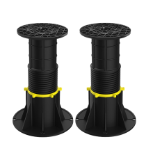 Lot de 2 pieds de support de lit réglables en hauteur (8,5 à 13 pouces), centre du cadre pour cadre/lattes de lit