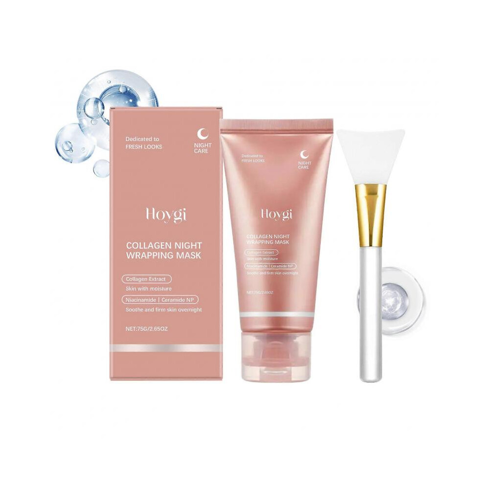 (75G and Facial Treatment Brush) Hoygi Collagen Peeling Tearing Mask Series Moisturizing Facial Cleansing Care
