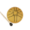 Tambor de língua de aço de 3 polegadas e 6 tons, mini tambor de mão com baquetas, acessórios para instrumentos musicais de percussão B 1