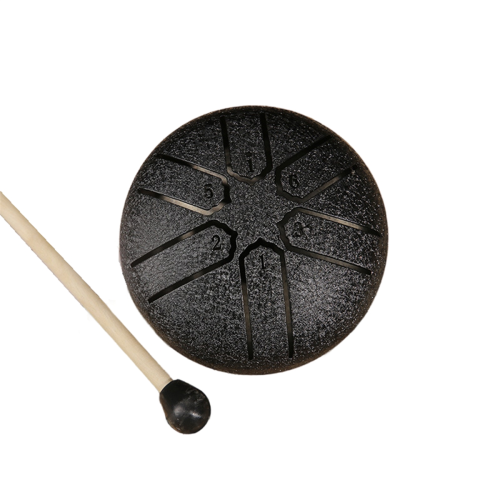 Tambor de língua de aço de 3 polegadas e 6 tons, mini tambor de mão com baquetas, acessórios para instrumentos musicais de percussão C 1
