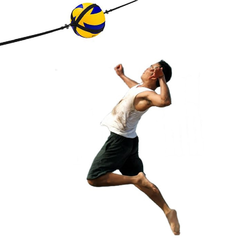 Volleyball Training Aid, Spike Hitting Serving Trainer, Adjustable Belt Bouncing Trainer-image-OPC-PH79Y9M-NEW