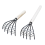 Small Nail Rake with Net Bag Shell Digging Tool Sea Catching Wooden Handle 1