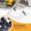 2Pcs Adjustable Cutting Machine Support Frame,Foldable Work Stand, Attachment 8