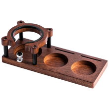Support de base de presse à café en bois, tapis à expresso antidérapant pour plan de travail de magasin