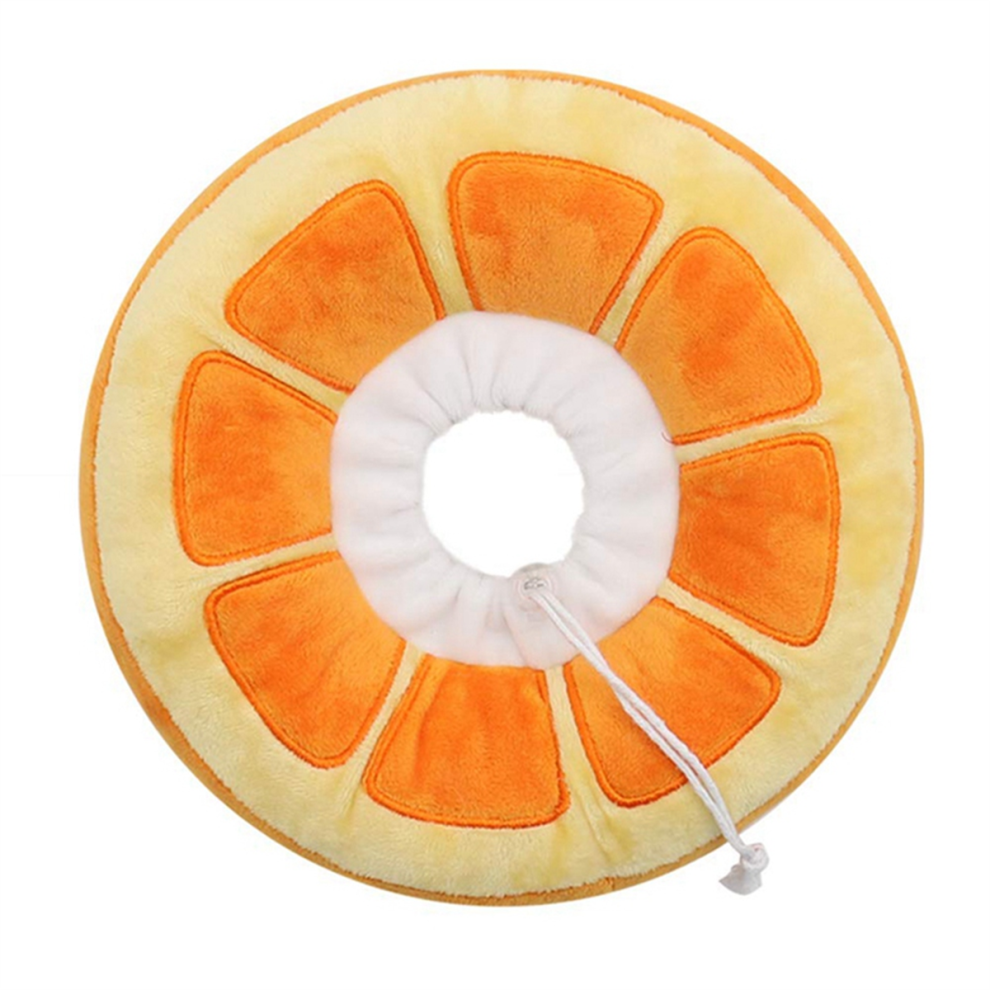 Jojomino Adjustable Cat Cone Collar Soft, Cute Cats Recovery Collar, Cones After Surgery For Kittens Large Orange
