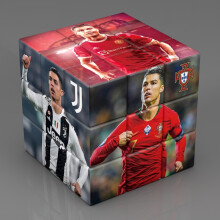 (Cristiano Ronaldo)Cubo de Rubik estrella de fútbol multifuncional para niños