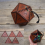 PU Leather D20 Dice Bag, Polyhedral Pouch Portable Drawstring Bag for , Game, DND Brown 7