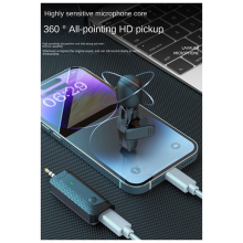 Microfone de lapela sem fio K35Pro para câmera, celular, gravação de vídeo, alto-falante, fone de ouvido