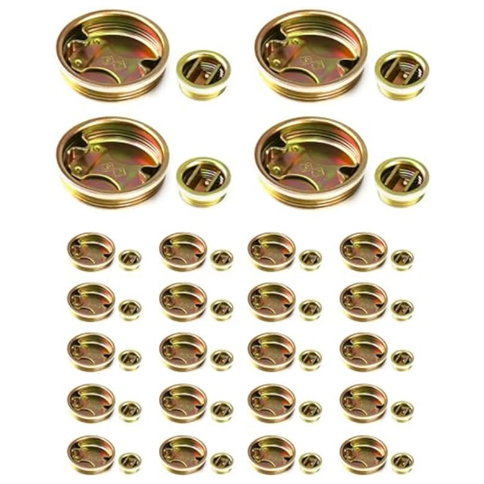 Lot de 48 bouchons de fût en acier pour fûts et fûts de 55 gallons