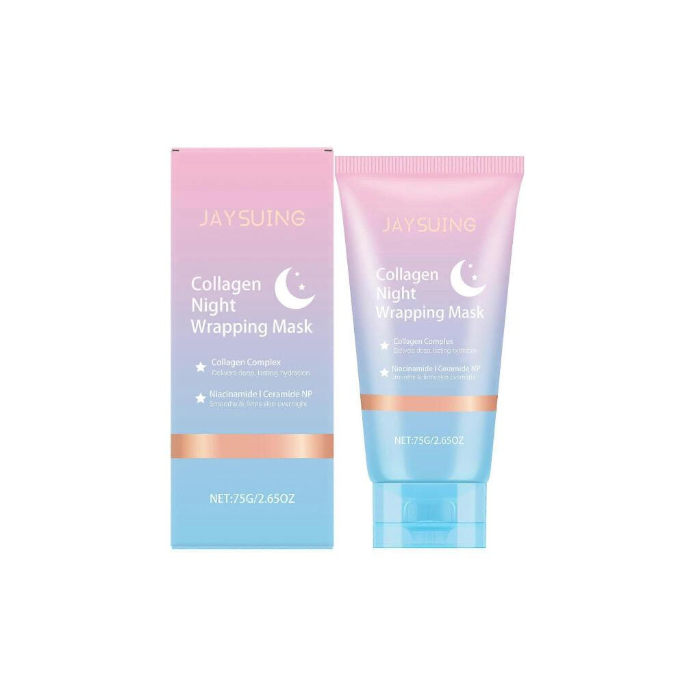Jaysuing Collagen Night Rape Mask Gentle Exfoliating Firming Skin Hydrating Moisturizing Mask