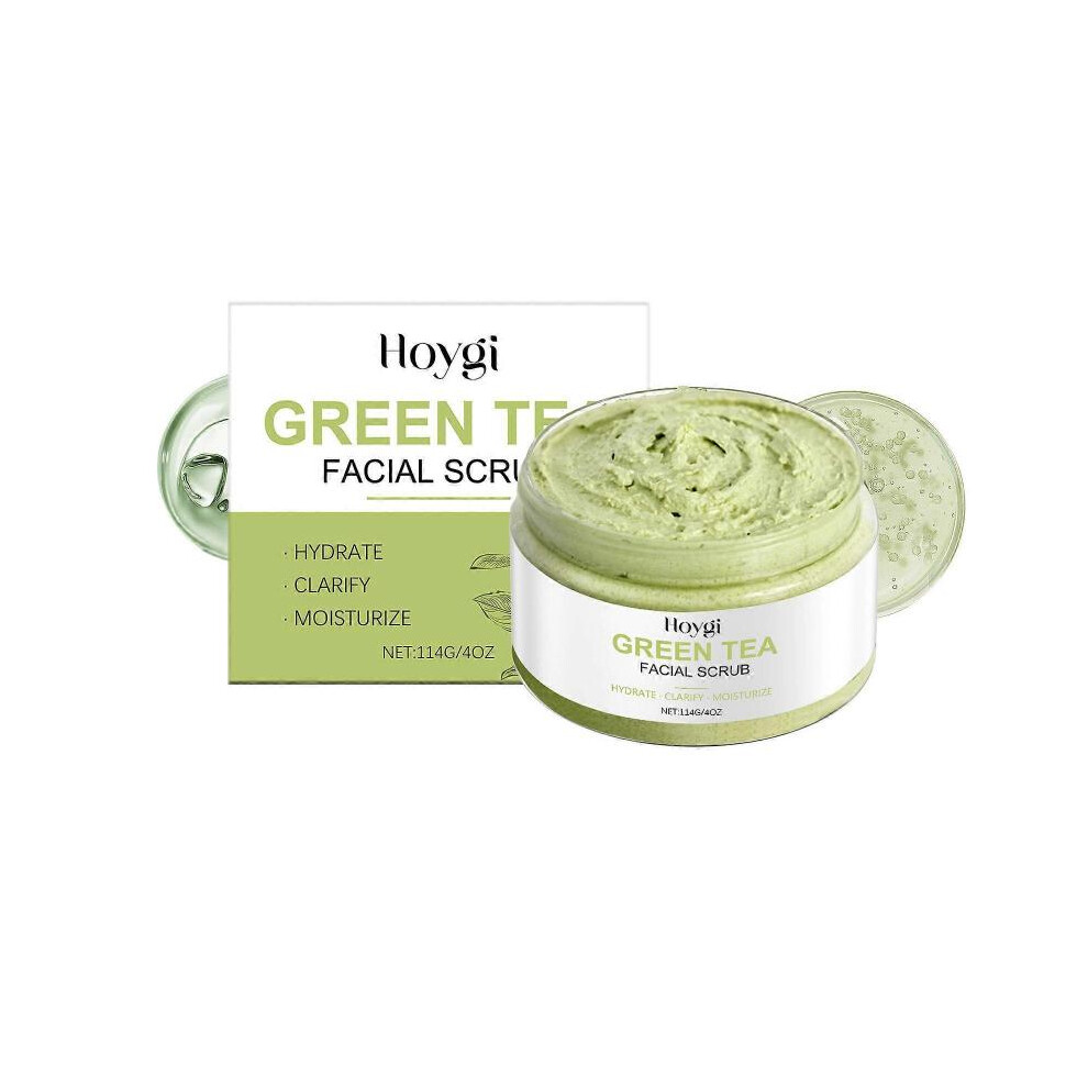 Green Hoygi Tea Facial Scrub Cleansing Pore Dirt Replenishes Hydrating And Hydrating Gentle Exfoliating And Nourishing Skin