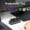 3 Keys Macro Programming Mini Keyboard for Photoshop Gaming Hotswap Keypad Copy Paste Macropad Black Type A 6