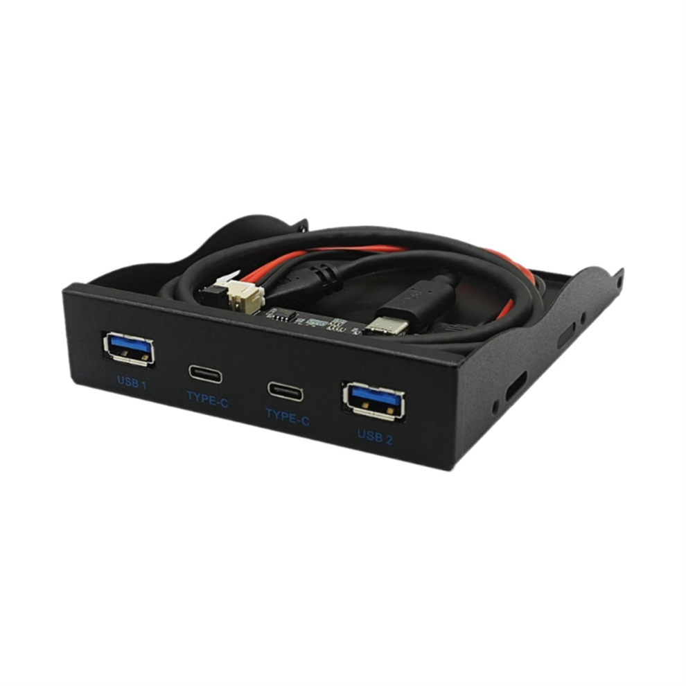 Usb3.2 Gen2 Type-C Floppy Drive Position 10Gbps Panel 3.5-Inch Hub 19Pin To C Port Reversible Plug-In 4852431776278